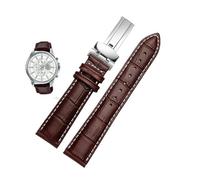 Correa de reloj de cuero genuino de 20mm 22mm apta for Casio BEM-501 506 307 Series EFB-530 MTP-1303 correa de reloj negro marrón