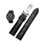 Correa de reloj de cuero genuino de 20mm 22mm apta for Casio BEM-501 506 307 Series EFB-530 MTP-1303 correa de reloj negro marrón