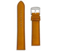 Correa de reloj de cuero italiano aceitado, correa de reloj de pulsera negra bronceada, 18 mm, 20 mm, 22 mm, para hombre y mujer, hebilla plateada y dorada, 20mm, Cuero, No es una piedra preciosa