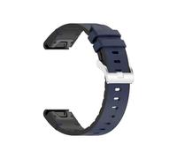 Correa de reloj de cuero Quickfit de 20, 22 y 26 mm compatible con for Garmin Fenix 8, 47 mm, 51 mm, 43 mm, 7X, 7S, 6X, 6, 6S, 5X Plus, 3HR, Epix, correa de silicona