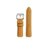 Correa de reloj de cuero retro modificada de 24mm Compatible con Casio G-Shock la serie DW-H5600MB(Khaki-silver)
