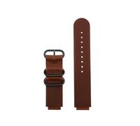 Correa de reloj de cuero Vintage apta for Casio 3299 AE-1200 AE-1300 AE-1500 SGW-300/400 W218h correa de reloj 18mm negro marrón(Dark brown-black)