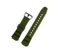 Correa de reloj de goma apta for Casio W218h AE-1200/1100 SGW-300 MRW-200/F-108 Correa de silicona de resina resistente al agua sin polvo