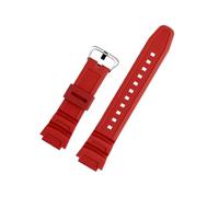 Correa de reloj de goma apta for Casio W218h AE-1200/1100 SGW-300 MRW-200/F-108 Correa de silicona de resina resistente al agua sin polvo