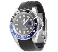 Correa de reloj de goma curvada de 20 mm, 21 mm, 22 mm, para Rolex Cosmograph Daytona, Submariner, Yacht-Master, GMT-Master, Sea Dweller, Sky Dweller, Air-King, Datejust, Day-Date, Explorer, DEEPSEA
