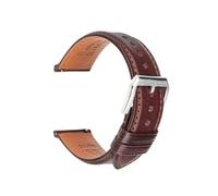 Correa de reloj de liberación rápida compatible con for Huawei compatible con for Samsung Galaxy Active2/3 compatible con correa de cuero genuino for Amazfit pulsera de reloj inteligente ( Color : Dar