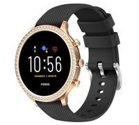 Correa de reloj de liberación rápida de 18 mm compatible con Fossil Gen 6 de 42 mm / Fossil Gen 5E de 42 mm, correas de muñeca de silicona para mujer, compatibles con Fossil Smartwatch