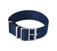 Correa de reloj de lona, correa de reloj de nailon, correa de reloj NATO de 20mm y 22mm, pulsera de repuesto de nailon, correa de reloj, accesorios de reloj trenzado de nailon(Dark Blue,20mm)
