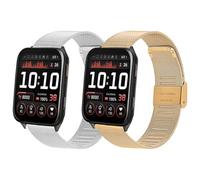 Correa de reloj de metal compatible con Garmin Venu X1, 24 mm, correa de acero inoxidable para Garmin Venu X1, para hombres y mujeres, Mittelgroße, Acero inoxidable, No es una piedra preciosa