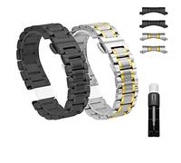Correa de reloj de metal de 12 mm, 13 mm, 14 mm, 15 mm, 16 mm, 17 mm, 18 mm, 19 mm, 20 mm, 21 mm, 22 mm, 23 mm, 24 mm, repuesto de correa de reloj de acero inoxidable para hombres y mujeres compatible