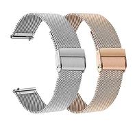 Correa de reloj de metal de 14 mm compatible con Fossil Gilmore/Jacqueline/Stella, pulseras para Fossil Raquel Sun Moon/Raquel 26 mm, Mittelgroße, Acero inoxidable, No es una piedra preciosa