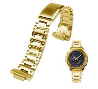 Correa de reloj de metal de acero inoxidable de 16 mm compatible con Casio G-SHOCK GM2100/GA2100(Gold-strap,For GA2100)