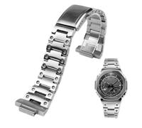 Correa de reloj de metal de acero inoxidable de 16 mm compatible con Casio G-SHOCK GM2100/GA2100(Silver-strap,For GA2100)