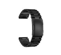Correa de reloj de Metal de acero inoxidable de 26mm y 22mm Ajuste rápido for Garmin Fenix 6 6X 7X 7 Solar/ 6 Pro / 5 Plus/Instinct/epix Gen 2(Black,22mm)