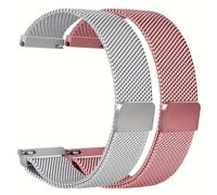[Correa de Reloj de Metal Magnético] 2 piezas Correa de Reloj 16mm 18mm 20mm 22mm para 3 4 4s 5 6 Correa para for Samsung, para Huawei, para Xiaomi, para Smartwatch correas de rápida