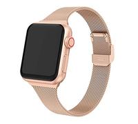 Correa de reloj de Metal Milán para bandas 45mm 41mm 38mm 40mm 42mm 44mm pulsera para iWatch serie 7/6/5/4/3/2/1