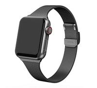 Correa de reloj de Metal Milán para bandas 45mm 41mm 38mm 40mm 42mm 44mm pulsera para iWatch serie 7/6/5/4/3/2/1