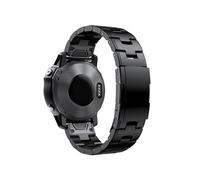 Correa De Reloj De Metal Y Titanio De Ajuste Rápido, 22mm, 26mm, Apta For Garmin Fenix 7X 7 Solar / 6 Pro / 5 Plus/Instinct/epix Gen 2(Black,26mm)