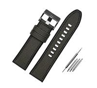Correa de reloj de nailon, correa de reloj de nailon + goma, 24mm, 26mm, 28mm, accesorios para reloj de pulsera para hombre, 28mm