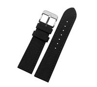 Correa de reloj de nailon + cuero, pulsera de reloj de lona impermeable para hombre, 19mm, 20mm, 22mm, 23mm y 24mm,19mm