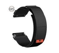 Correa de reloj de nailon de 26 mm para Garmin Fenix 8/7X Pro/5X/6X Black