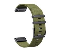 Correa de reloj de nailon de ajuste rápido Jacquard de 22 y 26MM compatible con Garmin Fenix 7/7XPro/7X/6X/6 Pro/5X/5/6/Epix/Instinct pulsera reemplazable(Army green,For Quick Fit 22mm)