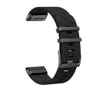 Correa de reloj de nailon de ajuste rápido Jacquard de 22 y 26MM compatible con Garmin Fenix 7/7XPro/7X/6X/6 Pro/5X/5/6/Epix/Instinct pulsera reemplazable(Black,For Quick Fit 22mm)