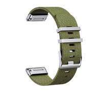 Correa de reloj de nailon de ajuste rápido Jacquard de 22 y 26MM compatible con Garmin Fenix 7/7XPro/7X/6X/6 Pro/5X/5/6/Epix/Instinct pulsera reemplazable(Army green2,For Quick Fit 22mm)