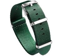 Correa de Reloj de Nailon de liberación rápida, Correas de Reloj de 20mm y 22mm, Correas de Reloj for Hombre(Dark Green,22mm)