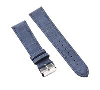 Correa de reloj de nailon de mezclilla de 10 mm, 12 mm, 14 mm, 16 mm, 18 mm, 20 mm y 22 mm, correa de lona for reloj de mujer y hombre, pulsera universal(Dark Blue,18mm)