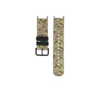 Correa de reloj de nailon impermeable y transpirable for exteriores,Compatible con Casio ProTrek PRG-240 PRG-130Y PRW-1500(Camouflage-black)