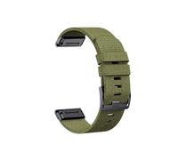 Correa de reloj de nailon Jacquard de 22 y 26MM compatible con for Garmin Fenix 7/7Pro/7X/6X/6 Pro/5X/5 Plus/6/Epix/Instinct pulsera reemplazable (Color : Army green, Size : 26mm)