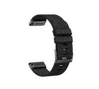 Correa de reloj de nailon Jacquard de 22 y 26MM compatible con for Garmin Fenix 7/7Pro/7X/6X/6 Pro/5X/5 Plus/6/Epix/Instinct pulsera reemplazable(Black,26mm)