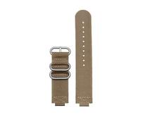 Correa de reloj de nailon modificada de 16 mm compatible con G Shock GBA-800-1A GBA-800-7A GBA-800-9A GBA-800-DG GA-800 GBD-800 GA110(Khaki-silver)