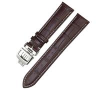 Correa de reloj de piel auténtica de 19 mm, 20 mm, 21 mm, 22 mm, para Jaeger LeCoultre Master Moonphase negro, azul, marrón, verde, 20mm