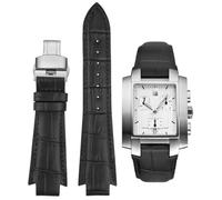 Correa de reloj de piel con extremo convexo de 14 mm para Tissot T60.1513 581 L875/975K correa de reloj T60, Negro, 24x14mm