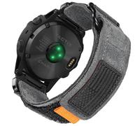 Correa de reloj de piel de ante suave, correa militar de 22 mm compatible con Garmin Fenix 8 de 47 mm/7/7 Pro/6/6 Pro/5/5 Plus/E de 47 mm, MARQ Athlete/Golfer/Driver/Captain/Adventurer/Commander,
