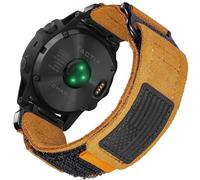 Correa de reloj de piel de ante suave, correa militar de 26 mm compatible con Garmin Instinct 3 50mm/Fenix 8 51mm/7X/7X Pro/6X/6X Pro/5X/5X Plus, Tactix 7 Pro/Delta, Quatix 6X/5X, Descent MK1/MK2,