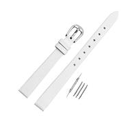 Correa de reloj de piel de vaca con textura sedosa ultrafina de 6/8/10mm, pulsera de reloj de Color sólido amigable con la piel para mujer, reloj de cuarzo, 10mm