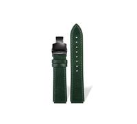 Correa de reloj de piel de vaca retro compatible con for Casio A158W A168 / F91w / AE-1200WHD/A158/A159/A169/AE1200 Correa de reloj vintage(Green BK)