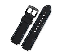 Correa de reloj de pulsera de silicona convexa de 24 * 12mm Compatible con Casio EDIFICE 5634 EFB-680 EFS-S570YD/YDC/YDB correa de reloj de goma modificada for hombres