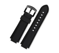 Correa de reloj de pulsera de silicona convexa de 24 * 12mm Compatible con Casio EDIFICE 5634 EFB-680 EFS-S570YD/YDC/YDB correa de reloj de goma modificada for hombres