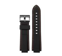 Correa de reloj de pulsera de silicona convexa de 24 * 12mm Compatible con Casio EDIFICE 5634 EFB-680 EFS-S570YD/YDC/YDB correa de reloj de goma modificada for hombres