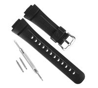 Correa de reloj de repuesto de resina natural impermeable para Casio G-Shock G2900, G2900F, G2900BT (hebilla negra/plateada)