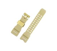 Correa de reloj de resina Compatible con Casio G-SHOCK Big Mud King GWG-1000-1A/A3/1A1 GB/GG Series, correa de reloj deportiva de silicona suave for hombre(Khaki gold)