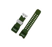 Correa de reloj de resina Compatible con Casio G-SHOCK Big Mud King GWG-1000-1A/A3/1A1 GB/GG Series, correa de reloj deportiva de silicona suave for hombre(Army green silver)