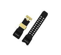 Correa de reloj de resina Compatible con Casio G-SHOCK Big Mud King GWG-1000-1A/A3/1A1 GB/GG Series, correa de reloj deportiva de silicona suave for hombre(Black gold)