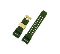 Correa de reloj de resina Compatible con Casio G-SHOCK Big Mud King GWG-1000-1A/A3/1A1 GB/GG Series de silicona(Army green Gold)