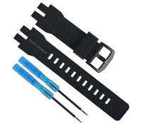 Correa de reloj de resina de repuesto de 20 mm para Casio Protrek PRG-300 PRW-6000 PRW-6100 PRW-3000 PRW-3100, accesorios para hombres y mujeres (hebilla negra)