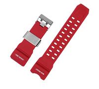 Correa de Reloj de Resina para Casio Big Mud King GWG-1000-1A/A3/1A1 GB/GG Series Sport Soft Silicone Rubber Mans Correa de Reloj de 24 mm (Color : 10mm Gold Clasp)